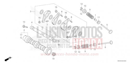 ARBRE A CAMES/SOUPAPE NC750XAP de 2023